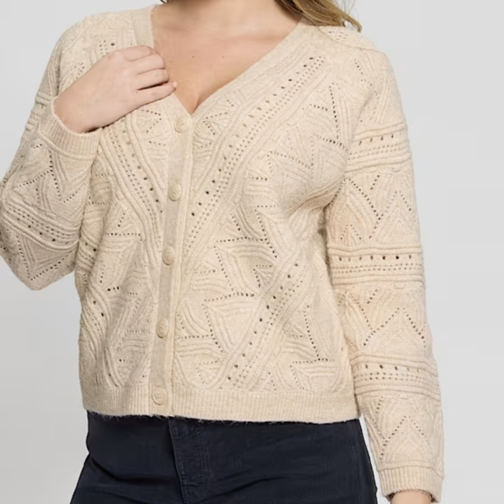 Guess Amelia Pointelle Cardigan